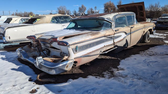 Edsel Citation rear three quarter snow