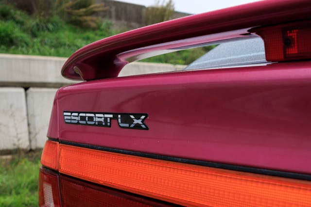 1994 Ford Escort LX rear badge
