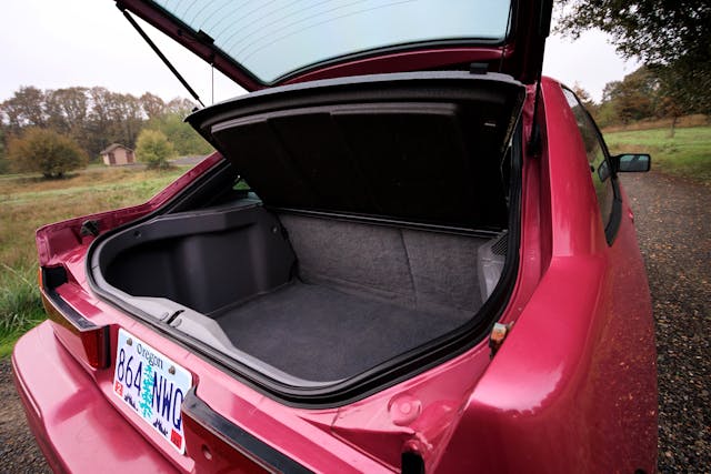 1994 Ford Escort LX interior hatch trunk