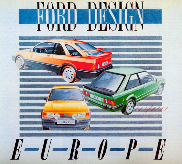 Ford Fiesta XR2 Escort XR3 Sierra XR4 group design art