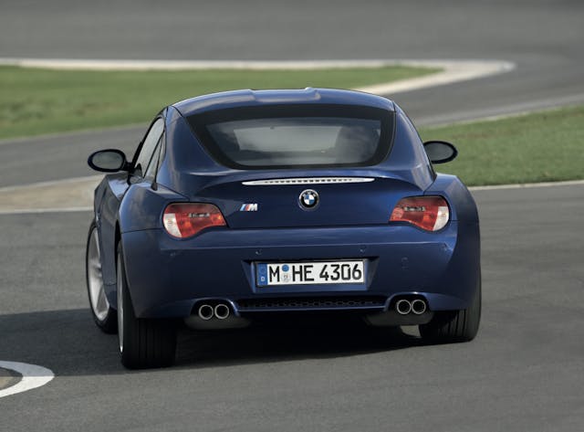 2006 BMW Z4 M Coupe rear track action
