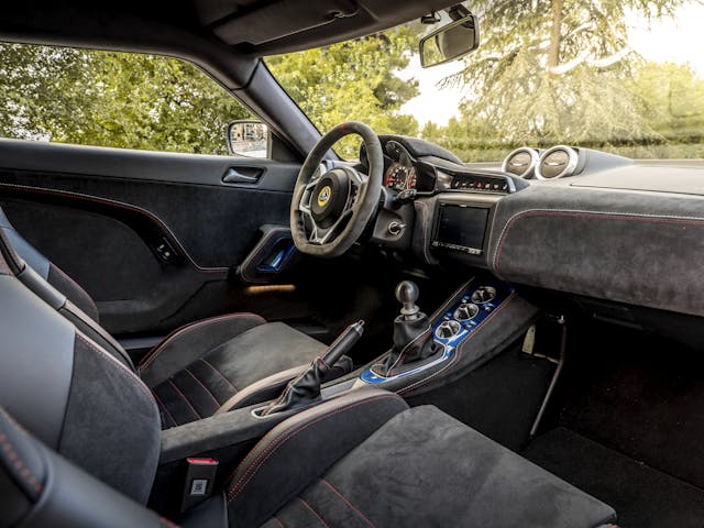 Lotus Evora GT410 Sport interior