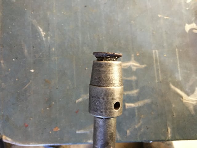 DIY Strut Change Old Parts nut