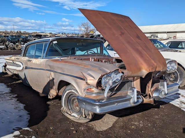 Edsel Citation front three quarter hood up