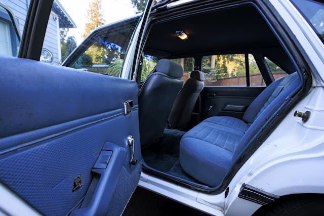 1985 Fox Body Ford Mustang LTD SSP interior rear seat
