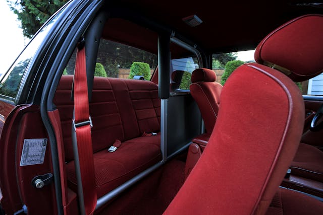 1988 Fox Body Ford Mustang SSP interior rear seat