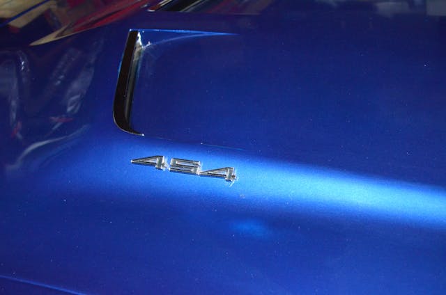 Corvette hood badge LS5 engine in 1972