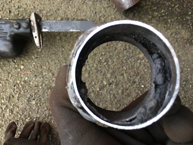 DIY exhaust repair pipe circumference