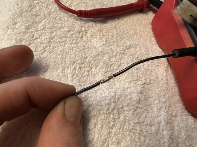 wiring splice soldered