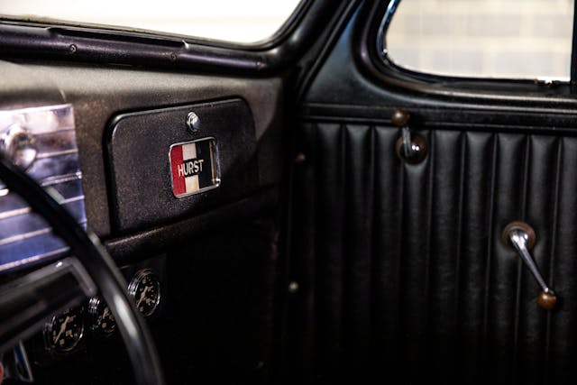 1938 Chevrolet Coupe interior dash detail