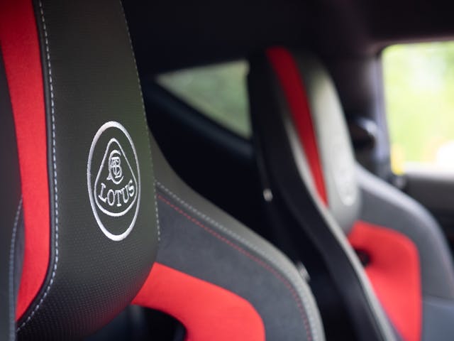 Lotus Evora seat detail