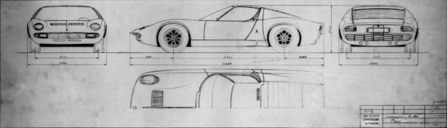 Lamborghini-Miura-Technical-Drawing