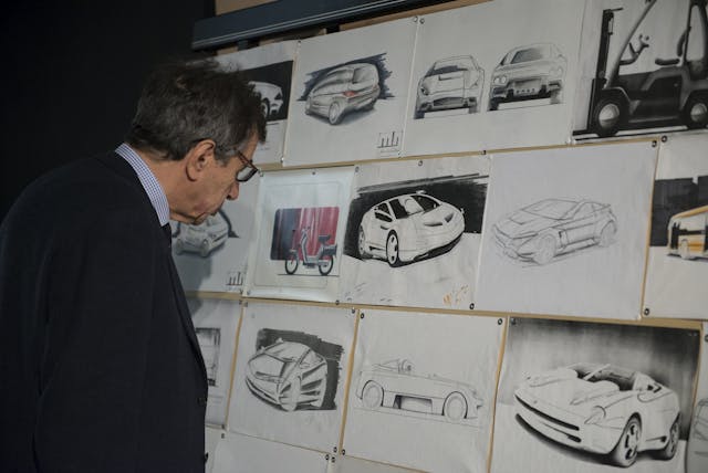Marcello Gandini auto design drawings