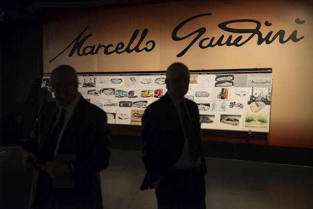 Marcello Gandini display lettering Turin art design museum