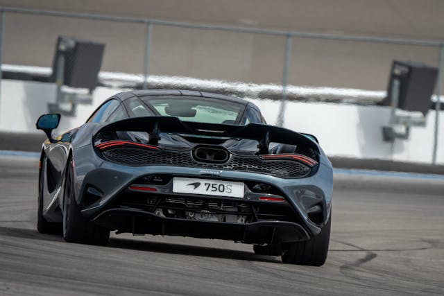 2024 McLaren 750S rear track test