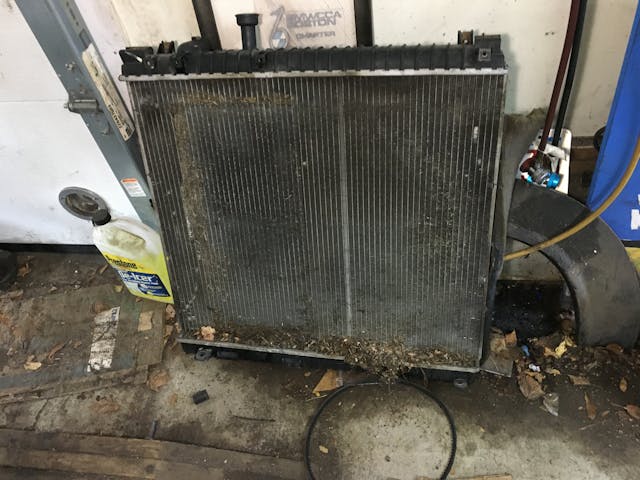 Nissan Armada Leak old radiator