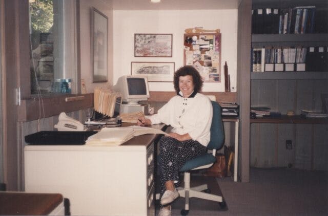 Tammy Hagerty throwback work photo