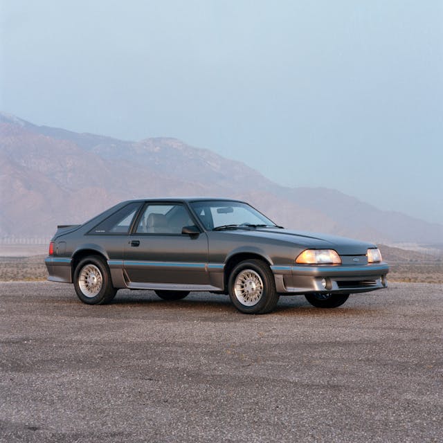 1987 Ford Mustang GT mountains