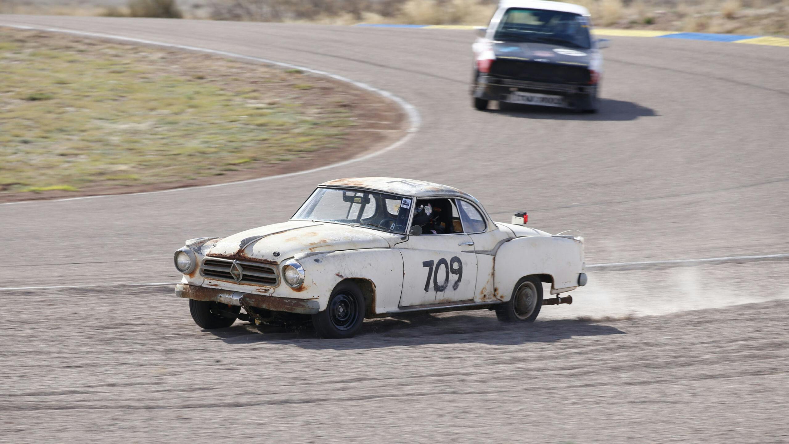 Borgward Isabella Coupe racing action