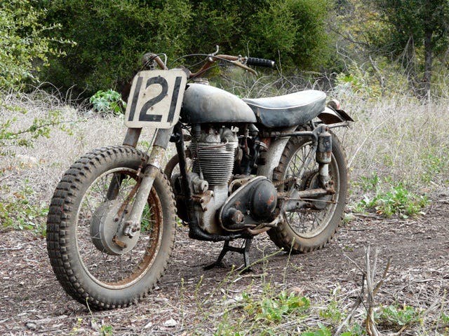 1955 Matchless G80 front 3/4