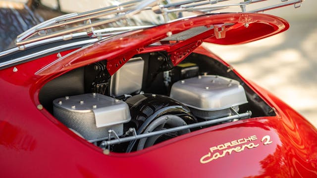 1964 Porsche 356C Carrera 2 Cabriolet engine hood up