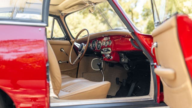 1964 Porsche 356C Carrera 2 Cabriolet interior door open
