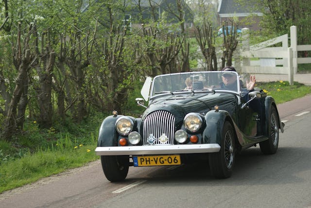 1987 Morgan 4/4 convertible front three quarter