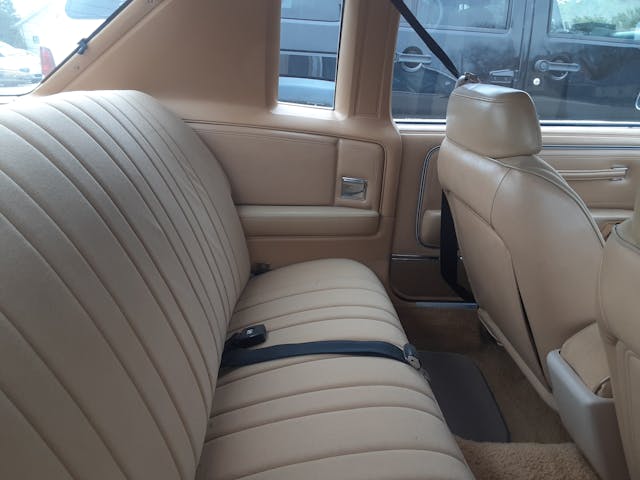 1979 Dodge Diplomat interior rear seat