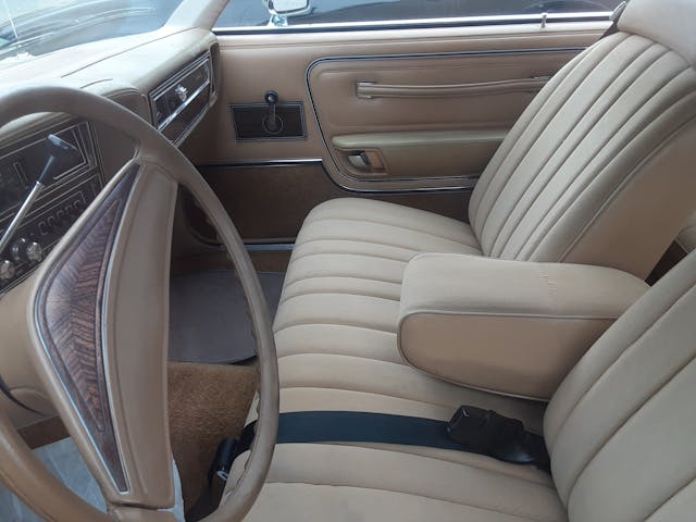 1979 Dodge Diplomat interior front seat