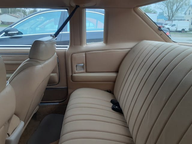 1979 Dodge Diplomat interior rear seat