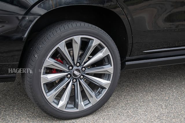 2025 Cadillac Escalade Spy Shot Escalade IQ wheel tire brakes