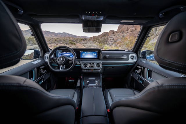 2025 Mercedes-Benz G 580 with EQ Technology interior front cabin area