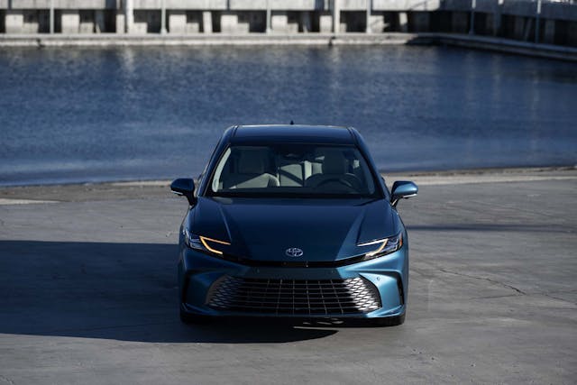 2025 Toyota Camry XLE AWD exterior front end by water