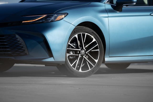 2025 Toyota Camry XLE AWD exterior front wheel detail