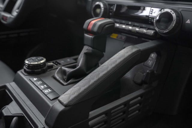 2025 Toyota 4Runner TRD Pro interior center console shifter details