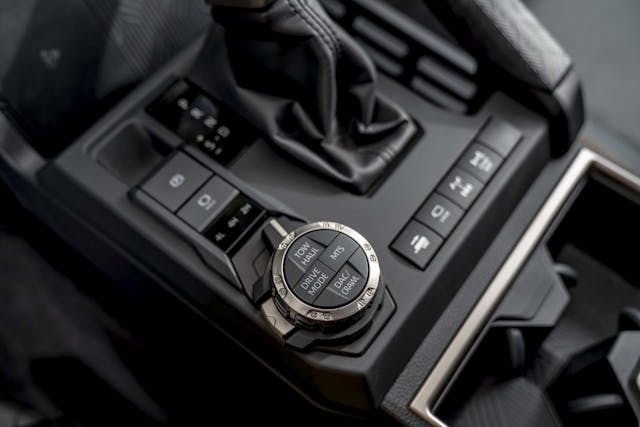 2025 Toyota 4Runner Trailhunter interior center console controls detail