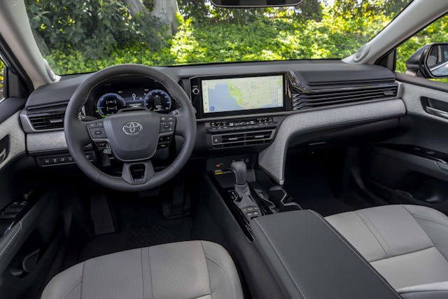 2025 Toyota Camry XLE interior full-width front dashboard area