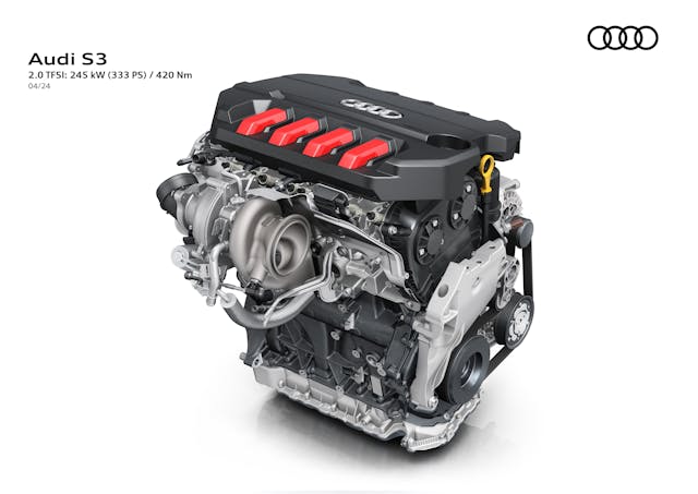 2025 Audi S3 European spec engine 2.0 TFSI