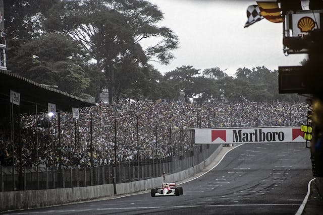 Ayrton Senna Grand Prix Of Brazil racing action