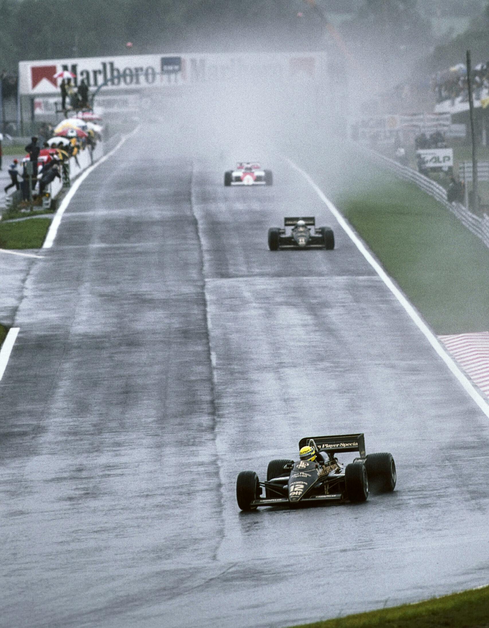 Ayrton Senna Grand Prix Of Portugal racing action vertical
