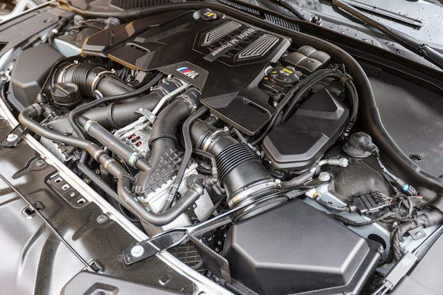 BMW M8 Engine bay angle