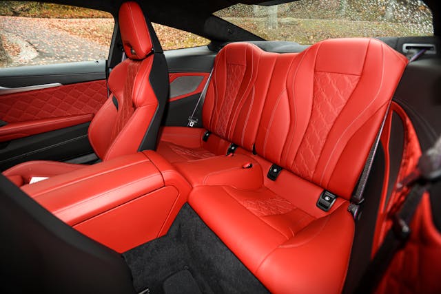 BMW M8 Interior rear seats