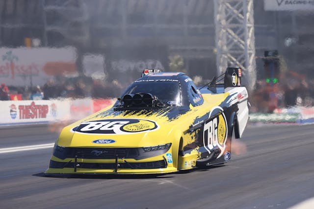 Bob Tasca III winning the NHRA 4-Wide Nationals at The Strip