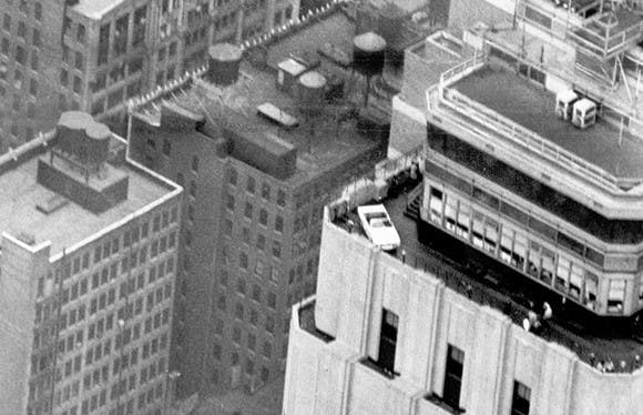 Ford Mustang Empire State Building Stunt