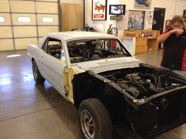 Larry Gross 1965 Ford Mustang GT primer no front end