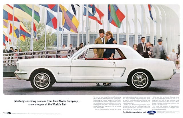 1964.5 Ford Mustang print ad