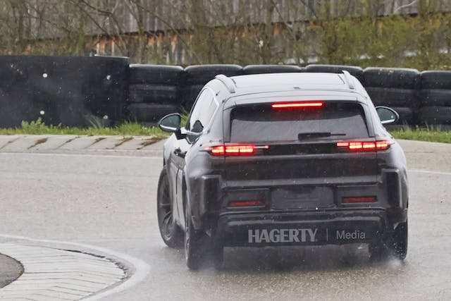 Porsche K1 EV Prototype SUV Spy Shot rear