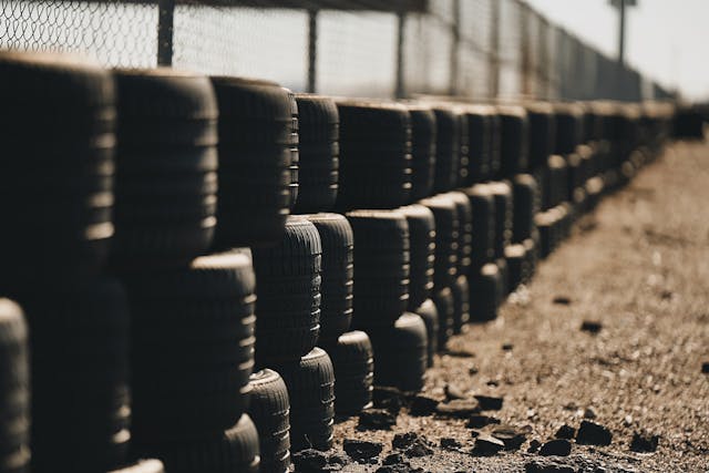 Radford Racing School tire wall