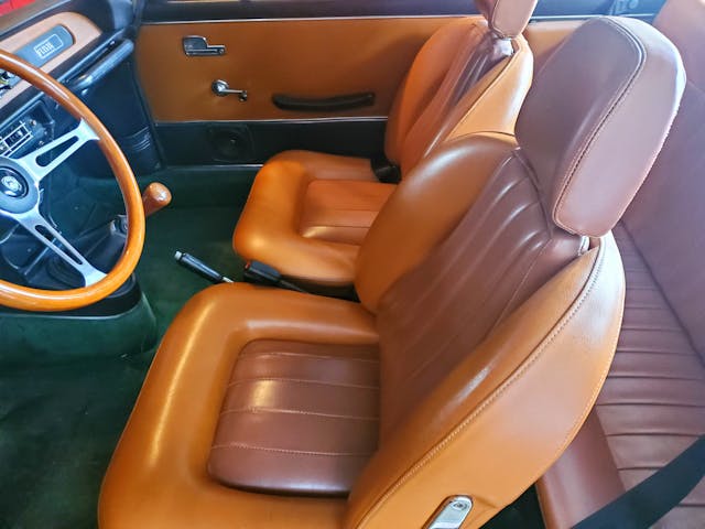 Rob Sass Lancia Fulvia interior seats