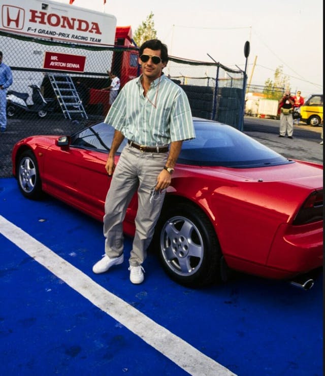 Ayrton Senna shopping with NSX 2